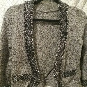 Black and white sweater